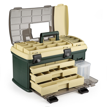 Fishing Tackle Box: Large Capacity Kit with Hooks and Lures