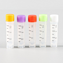 laboratorio Use la temperatura ultra baja PP cryovials transparente 1.5 ml