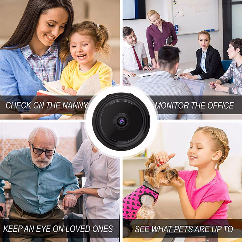 Mini IP Camera WiFi Hidden Camera Wireless HD 1080P Indoor Home Small Mini Cam Security Camera Nanny Cam with Motion Detection