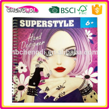 Super style 2016 new design shining nail art printer nail art bok