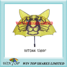 Animal King Tiger Design Printing Child Umbrella