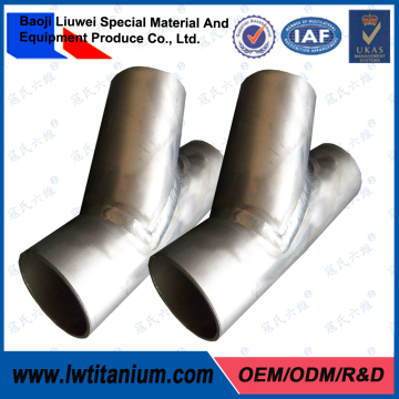 Outstanding Quality 45 Degree Titanium Pipe Tees
