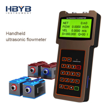 Portable clamp on type ultrasonic flowmeter