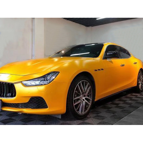 Satin Metallic Yellow Car Vinyl Kuputira