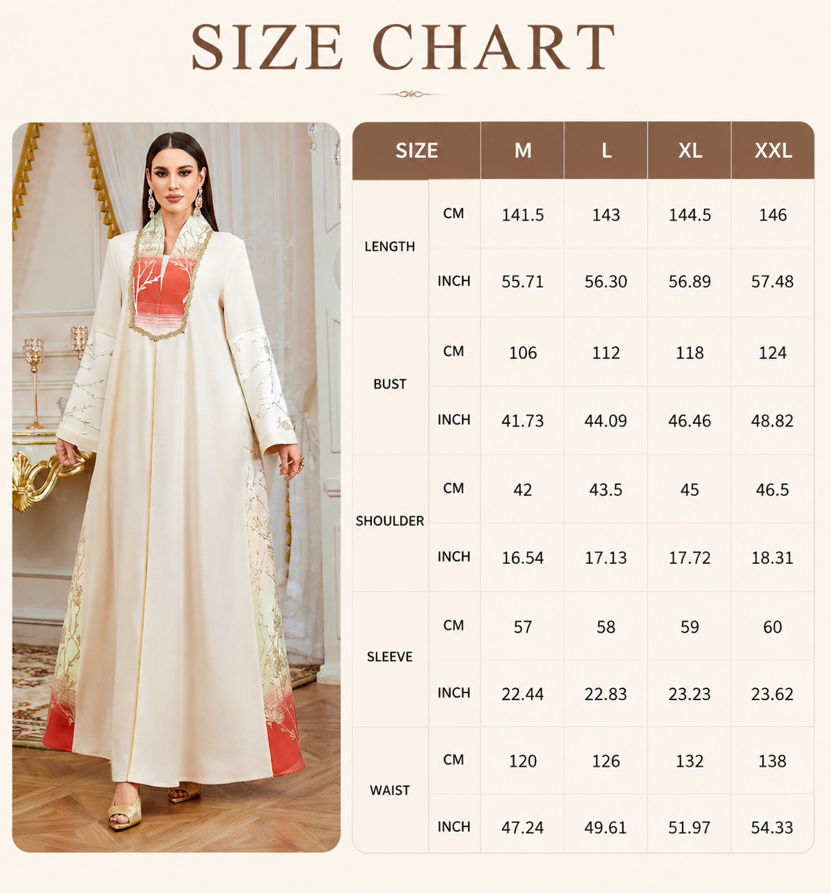 لباس ابای پانل ژاکارد دوزی شده Embroidered Jacquard Panel Abaya Dress
