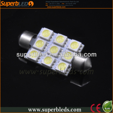 Super bright Festoon 5050 9SMD auto led bulb