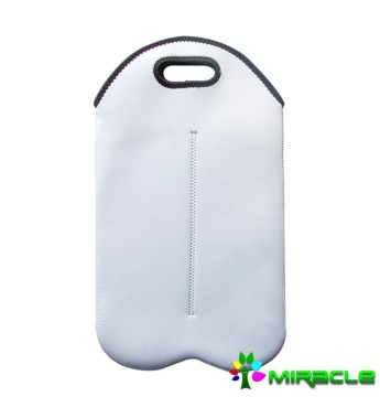 Sublimation Wine Bottle Holder , Two Bottle Single Neoprene Wine Totes Holder