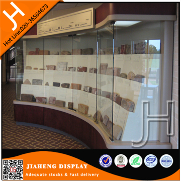 Antique Curve Glass Museum Dispaly Cabinets