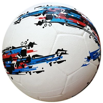 White Official Size and Weight Rubber Soccer Full Printing for Sporting