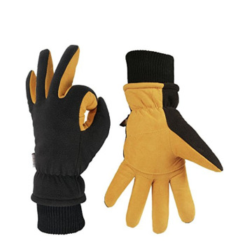 Leather Palm Patch Warm Equipment Training Gloves