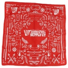 100% Cotton Silk Screen Printed Square Bandanas - Promotional