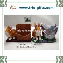 New handmade rabbit mobile holder polyresin crafts