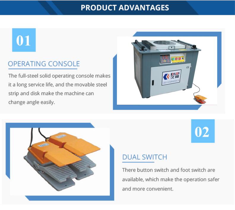 Manual metal bar bending machine