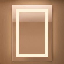 LED Bathroom Mirror with Anti-Fog Front Lighting