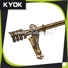 KYOK new designs double curtain rods factory & curtain rod accessory for roman curtain,curtain accessory finials