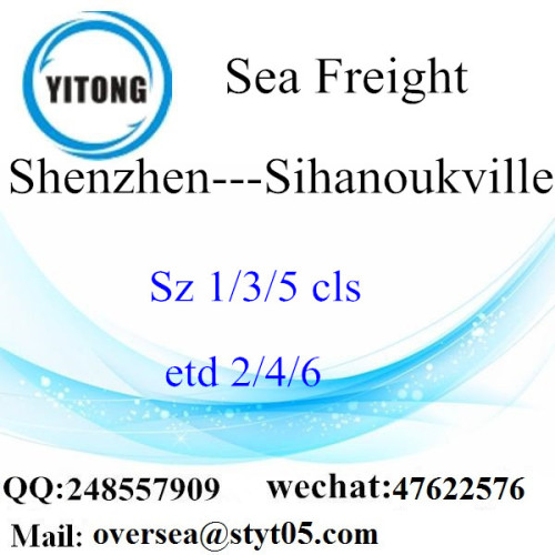 Shenzhen Port LCL Consolidação Para Sihanoukville
