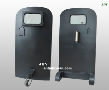 wheeled bullet proof shield
