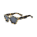 Toptan ucuz kadınlar kedi göz şekli moda yüksek kaliteli kalın asetat güneş gözlüğü