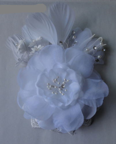 Fashion Ladies White Bridal Flower Brooches For Wedding