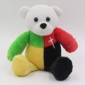 Schattige pluche vierkleurige teddybeer