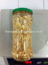 soybeans sprouts in glass jar