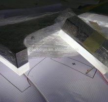 mirror stainless steel back lit led lighting up letters