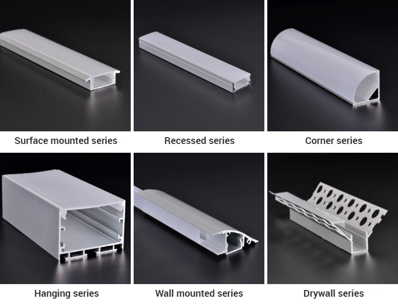 High Quality C Shape LED Aluminum Profiles for LED Strips/Aluminum Extrusion