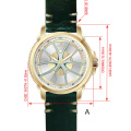 Stainless steel Rim design Mechancial Automatic watch