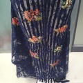 Luksusowa koronkowa sukienka z haftem kwiatowym z tkaniny poliestrowej