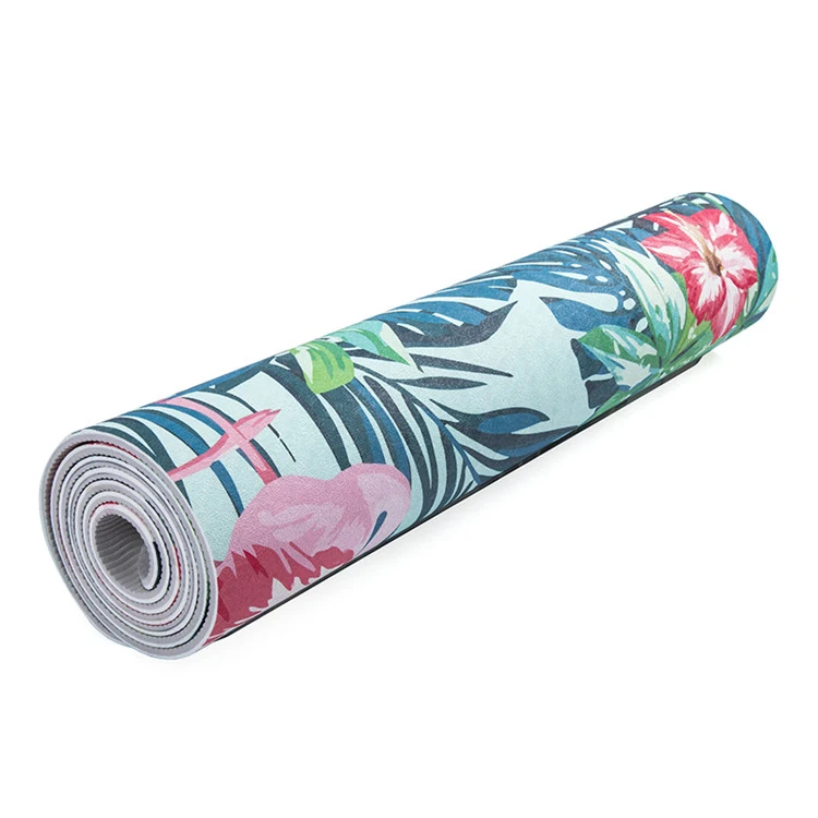 Sustainable Custom Logo Eco Friendly Biodegradable UV Print Yoga Mat TPE Anti Slip