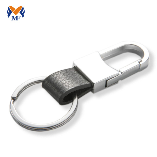 Men Custom Leather Keychain For Car