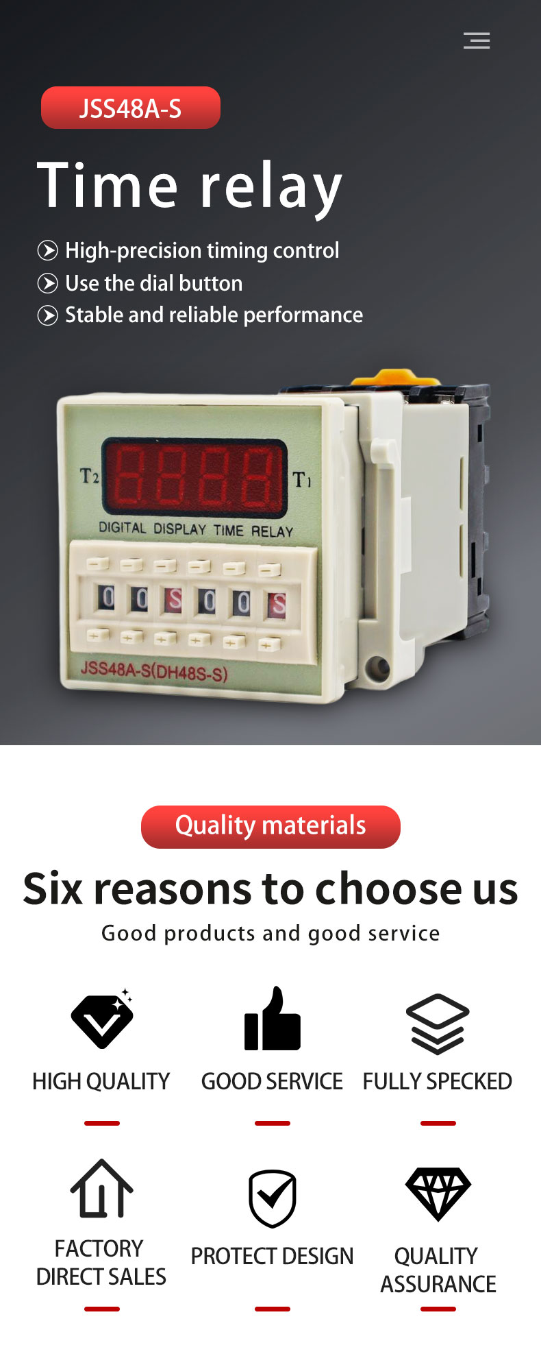 Dh48s-s Digital Timer Time Delay Relay 220v 0.01s-99h99m 8-pin With ...