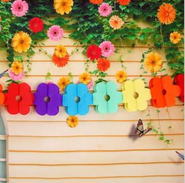 Multicolor Hanging Garland Tissue Paper Flowers Garland Wedding Decor Party Decor