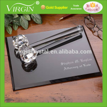Wholesale custom crystal hammer trophy with black base for Company leadership souvenir gift