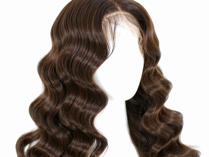 Breathable Cap Synthetic Full Wig Heat Resistant Fiber Natural Hairline For Women