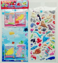 2015 the most popular kids cute puffy sticker /animal foam sticker /EVA Puffy sticker