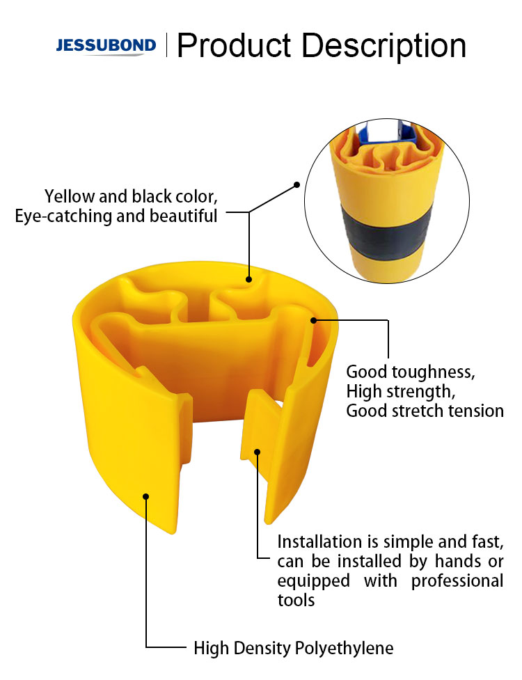 Racking post protector Pallet Rack Protectors Plastic Column Guard For Warehouse