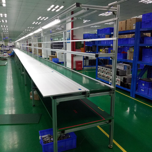 Mobile Assembly Line Conveyor System With Working Table