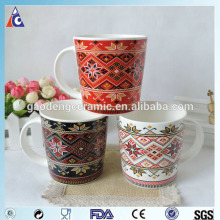 Decorated christmas mug with christmas ornament