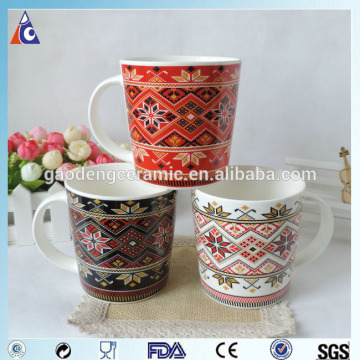 Decorated christmas mug with christmas ornament