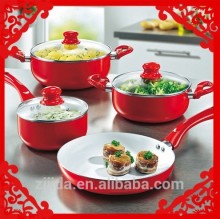 High quality aluminum ceramic non stick coating cookware sets