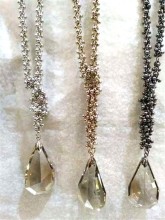 Fashion Necklace, Brass Rhinestone Pendant Necklace, PT2119.