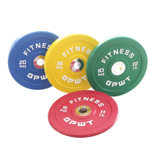 Multicolor rubberen bumperplaat voor gymfitness