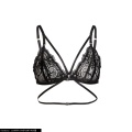 Ensemble 2 pièces string bikini triangle en dentelle sur mesure