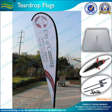 High quality custom advertising teardrop flag