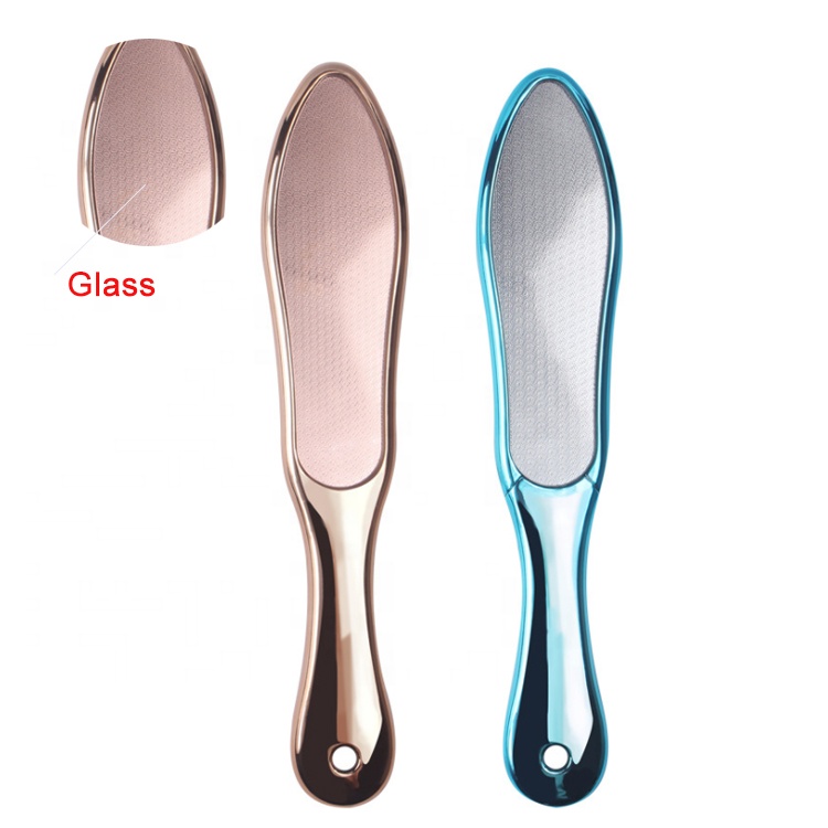 Wholesale OEM Logo Customs Color Plating ABS Handle Nano Glass Foot Files