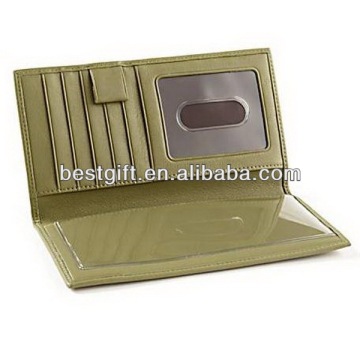 Deluxe genuine leather checkbook wallet checkbook cover