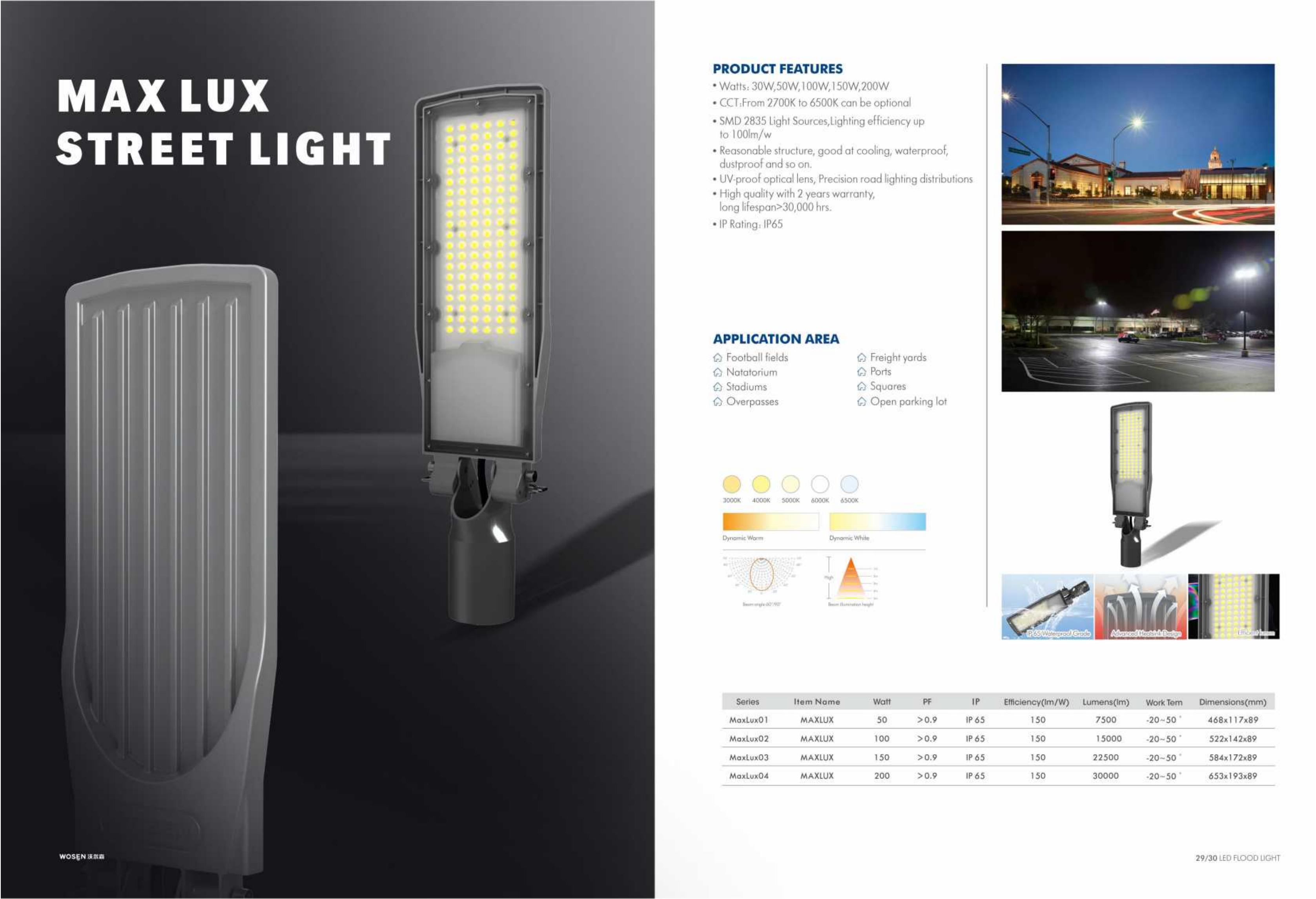 WOSEN DOB LED Street light 