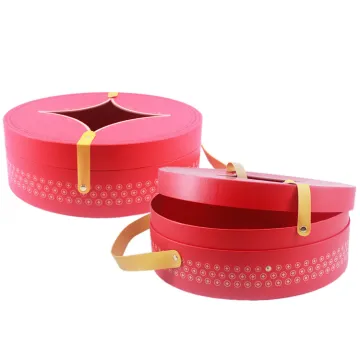 Customized cardboard gift tube with handle