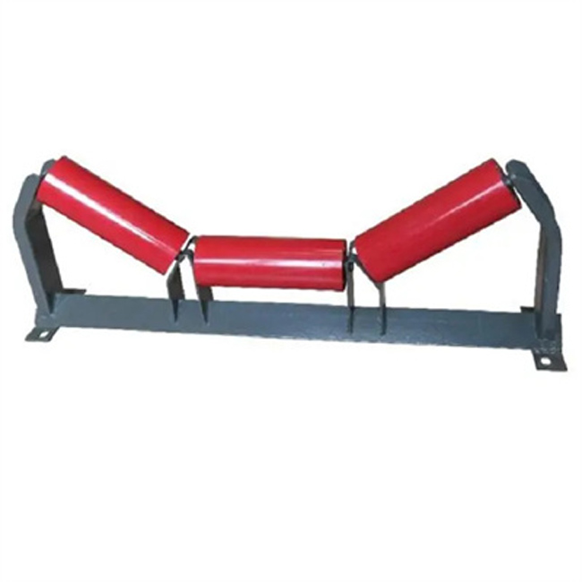 Riemtransporteur door roller